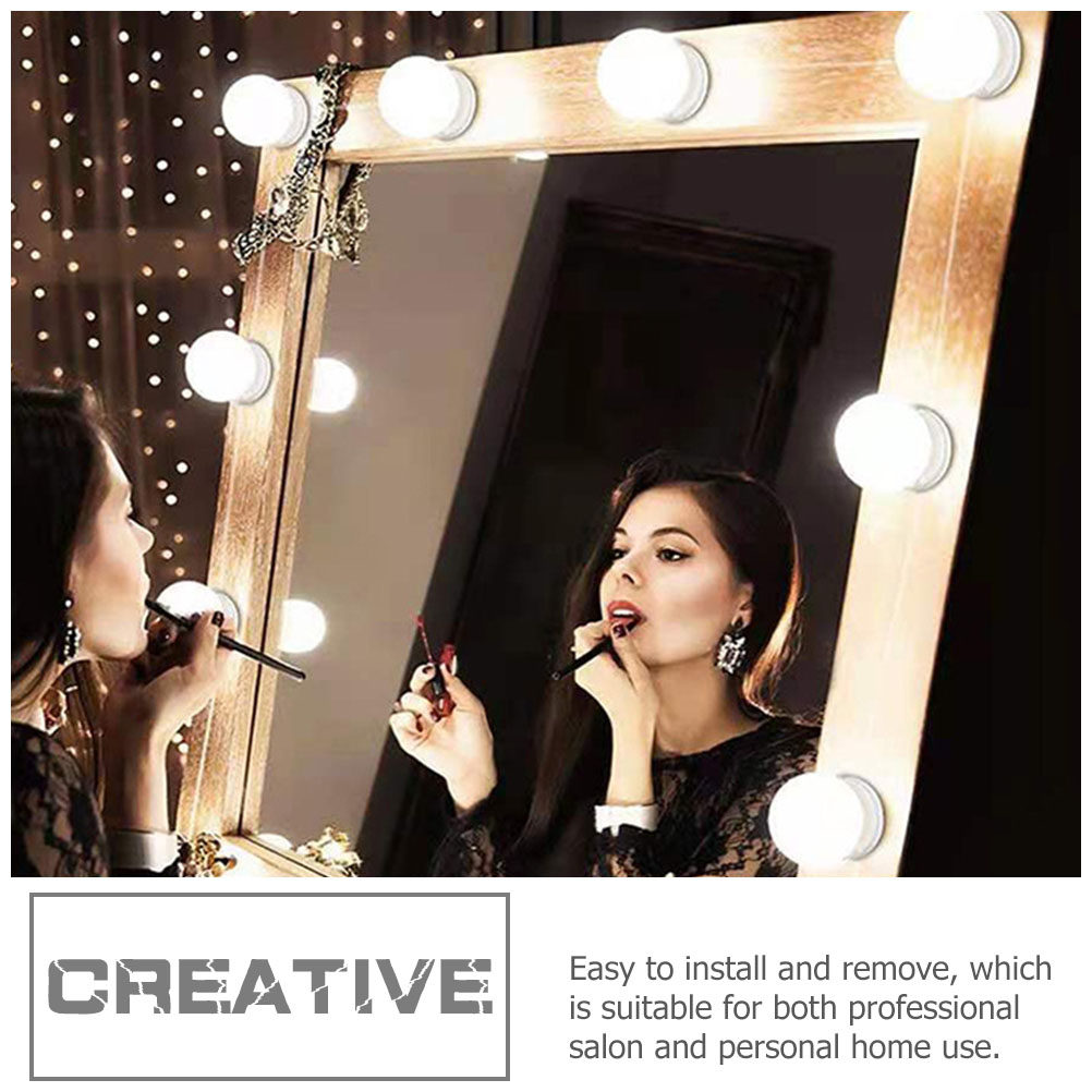 Dressing Table Vanity With Lighted Mirror - 1세트 LED 화장 거울, 전면 조명,
