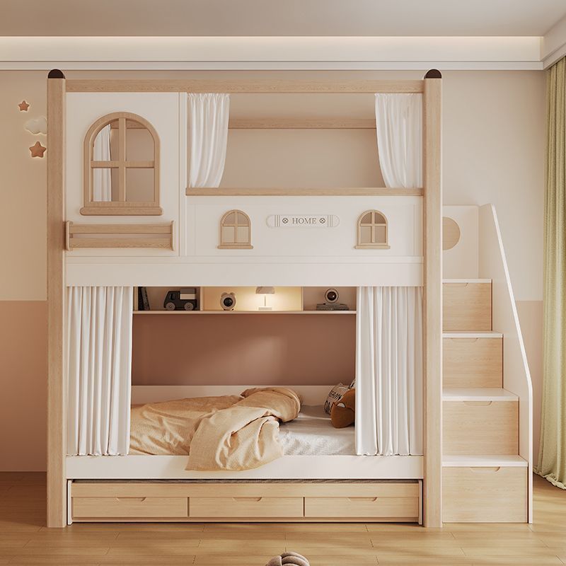 Bunk Bed With Stairs And Slide - 슬라이드와 수납 계단이 있는 어린이 이층
