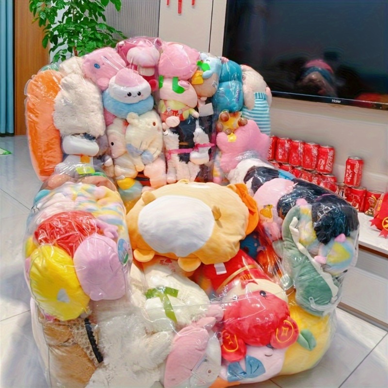 Sofas - 대용량 투명 PVC 소파 장난감 보관함