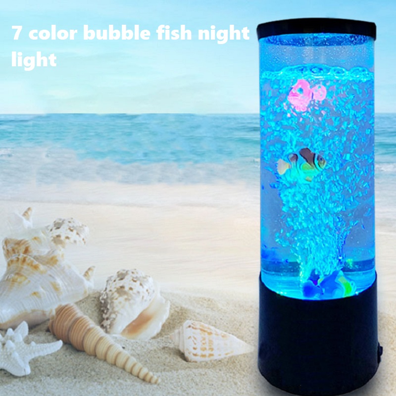 Floating Nightstand With Led Light - LED 물고기 램프 주변 야간 조명,