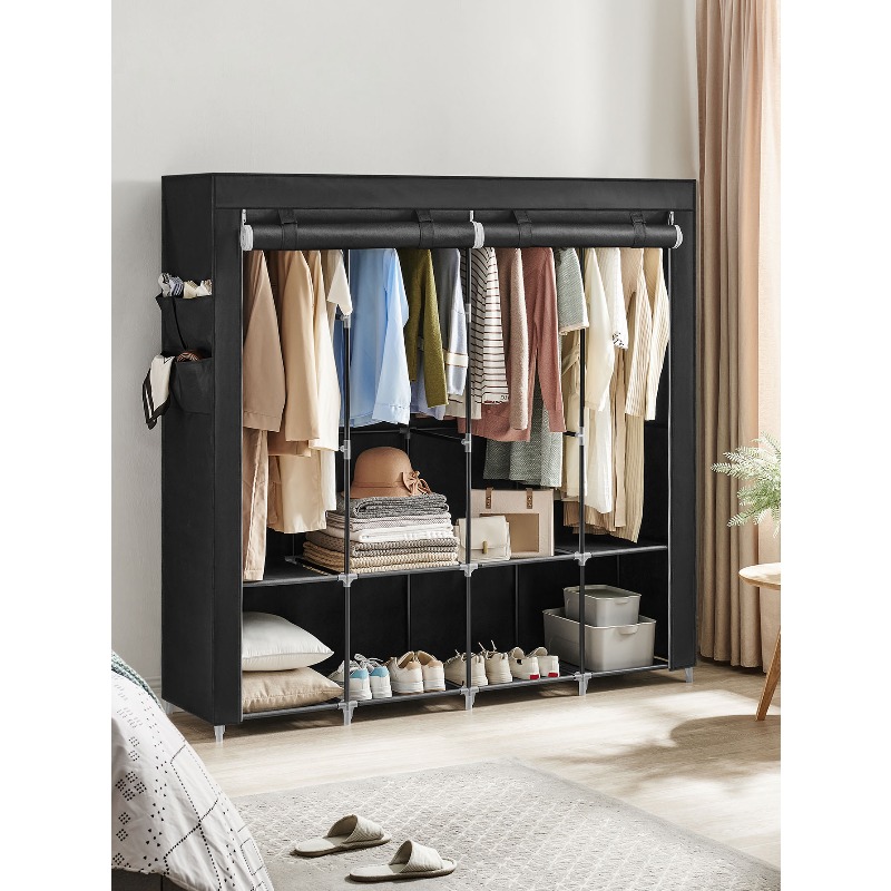 Wardrobe Closet Portable Fabric Cover - 휴대용 옷장, 커버가 있는 옷장 정리함,