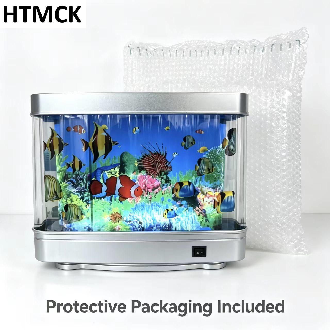 Floating Nightstand With Led Light - 열대어 수조 램프 인공 수족관 장식