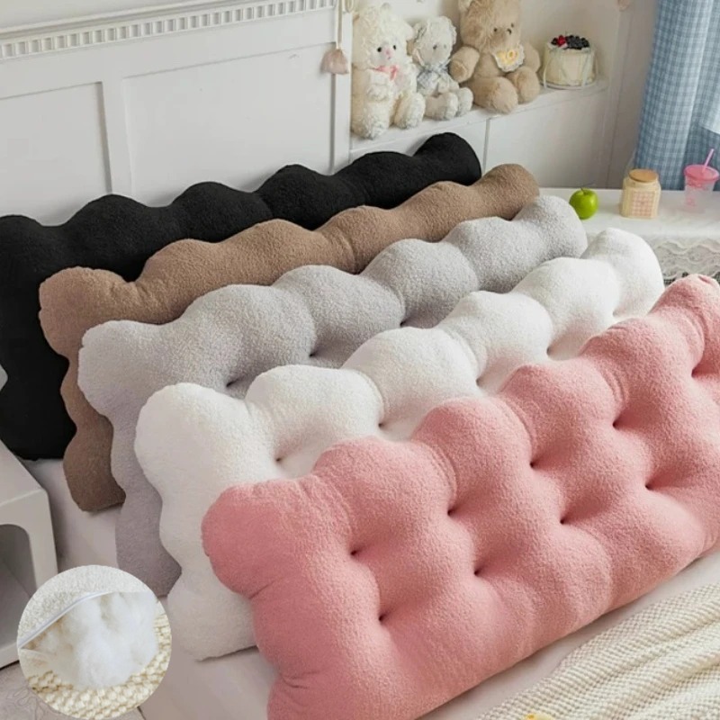 Headboard Cushion Backrest Tatami - 90x50x15cm 테디 플리스 헤드보드 쿠션 구름