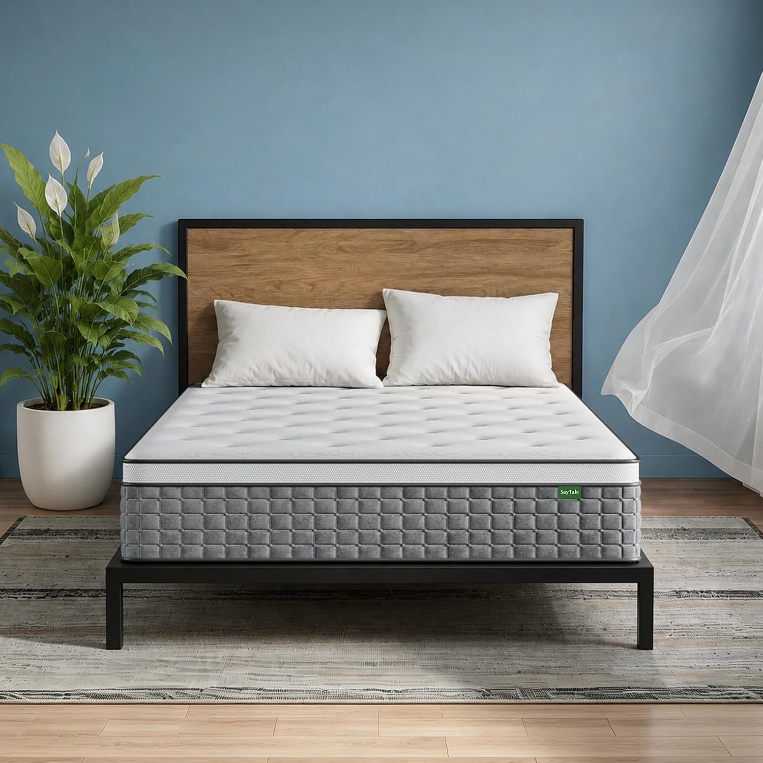 Memory Foam Mattress In A Box Queen - 퀸 사이즈 매트리스, 12인치 하이브리드 퀸