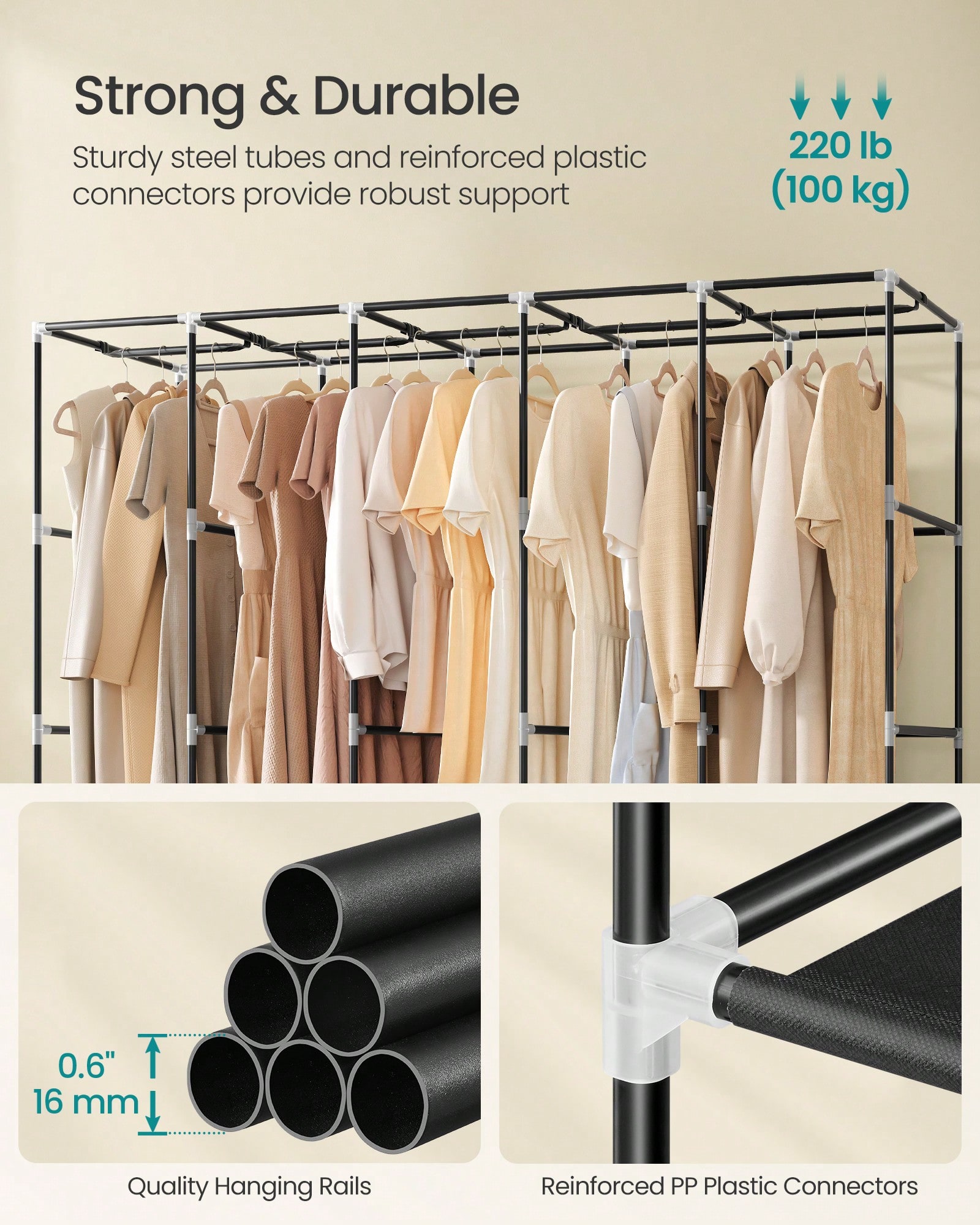83인치 초대형 휴대용 옷장, 모던 블랙 패브릭 의류  - Wardrobe Closet Portable Fabric Cover 리뷰 및 가격
