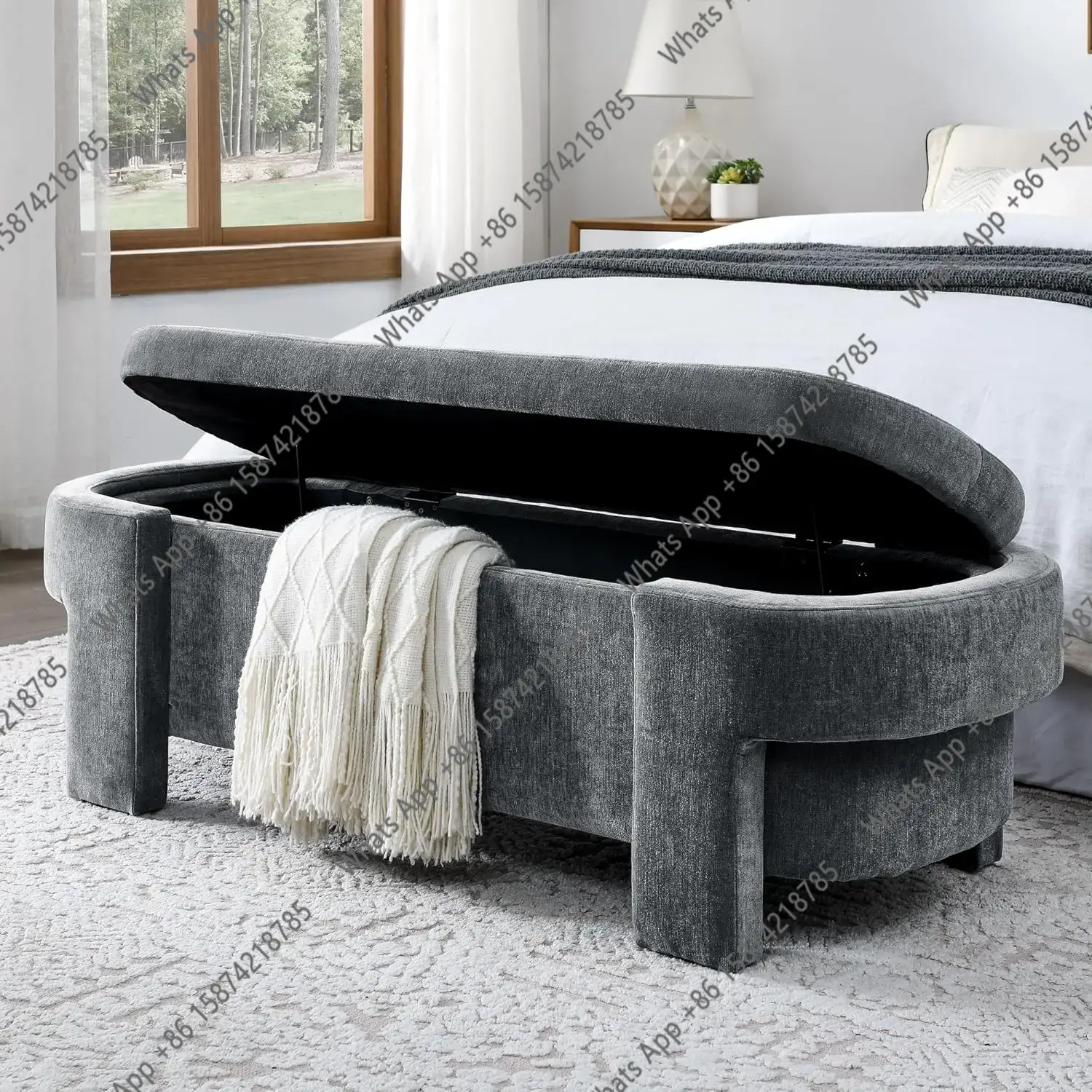안전 힌지와 숨겨진 수납공간이 있는 대형 51.5인치( - Bedroom Furniture 리뷰 및 가격