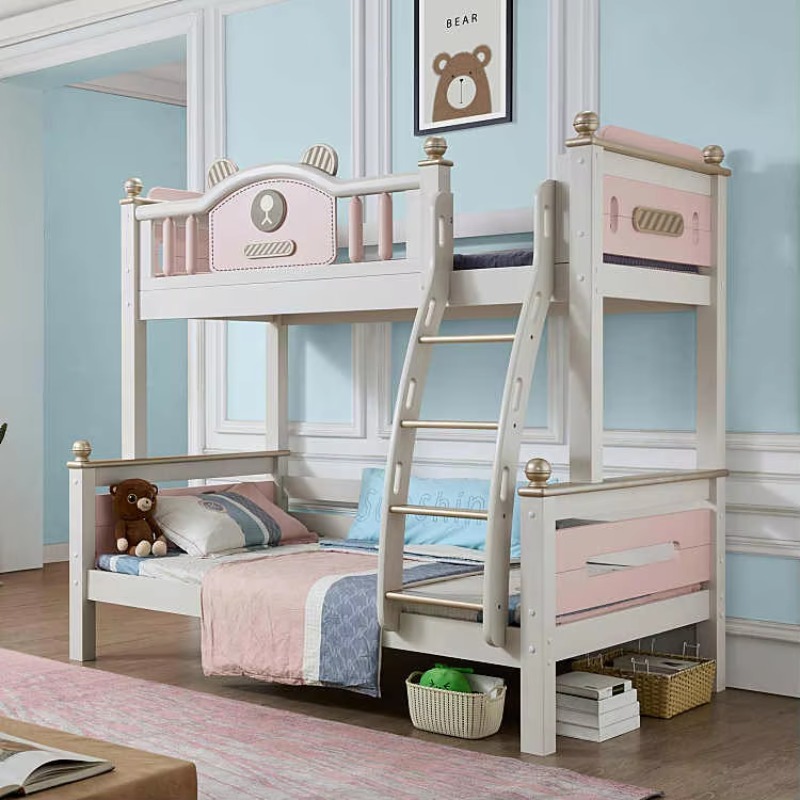 현대적인 심플 원목 다기능 이층 침대, 슬라이드 계단  - Bunk Bed With Stairs And Slide 리뷰 및 가격