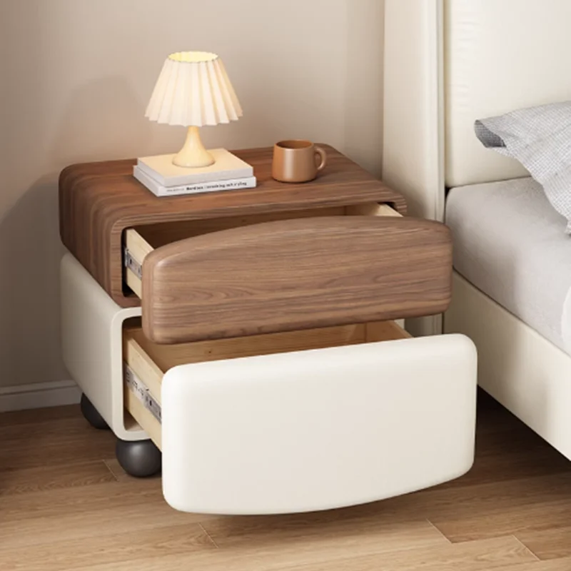 대형 나무 나이트스탠드 유럽식 다크 브라운 서랍 미니멀 - Solid Wood Nightstand 2 Drawers 리뷰 및 가격