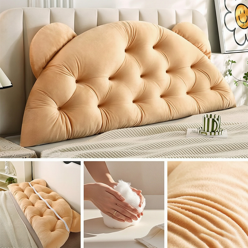 곰 귀 모양 헤드보드 등받이 쿠션 두꺼운 쿠션형 지지  - Headboard Cushion Backrest Tatami 리뷰 및 가격