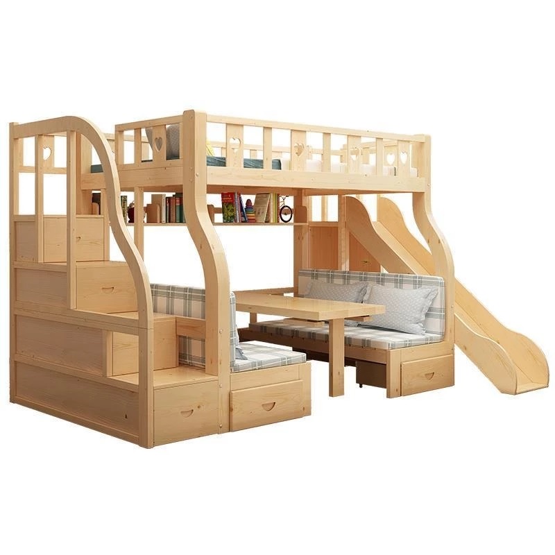 다기능 이층 침대 원목 수납 서랍 결합형 조절 가능 어 - Bunk Bed With Stairs And Slide 리뷰 및 가격