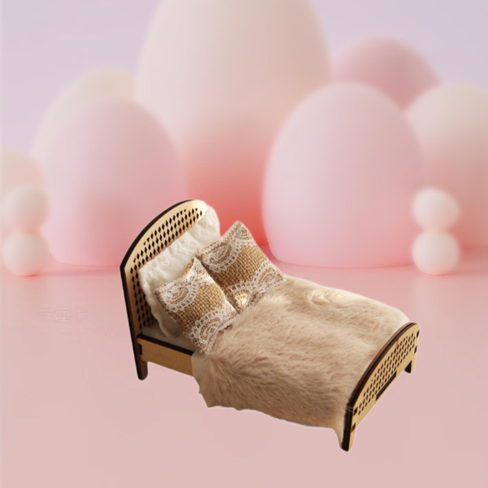 1:12 스케일의 미니어처 인형집용 더블 침대, DIY - Bedroom Furniture 리뷰 및 가격