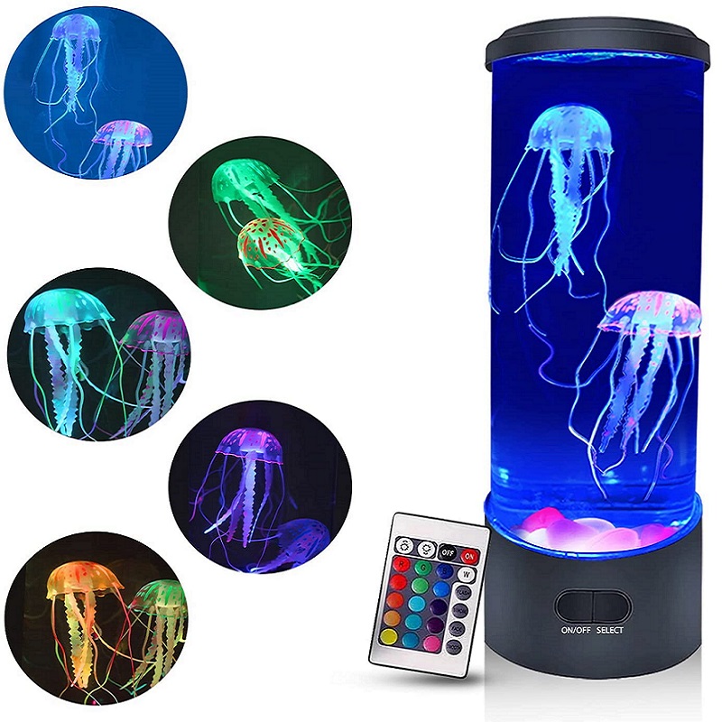 LED 물고기 램프 주변 야간 조명, 원격 제어 색상  - Floating Nightstand With Led Light 리뷰 및 가격