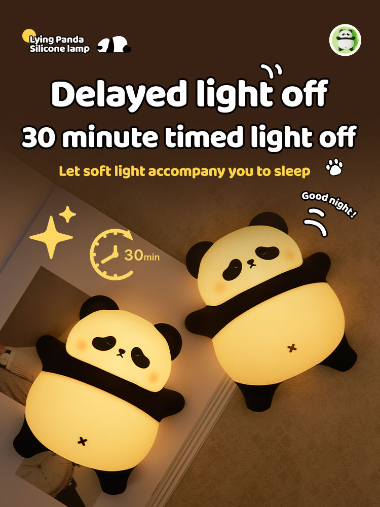 귀여운 만화 LED 야간 조명 터치 센서 팬더 야간 조 - Floating Nightstand With Led Light 리뷰 및 가격