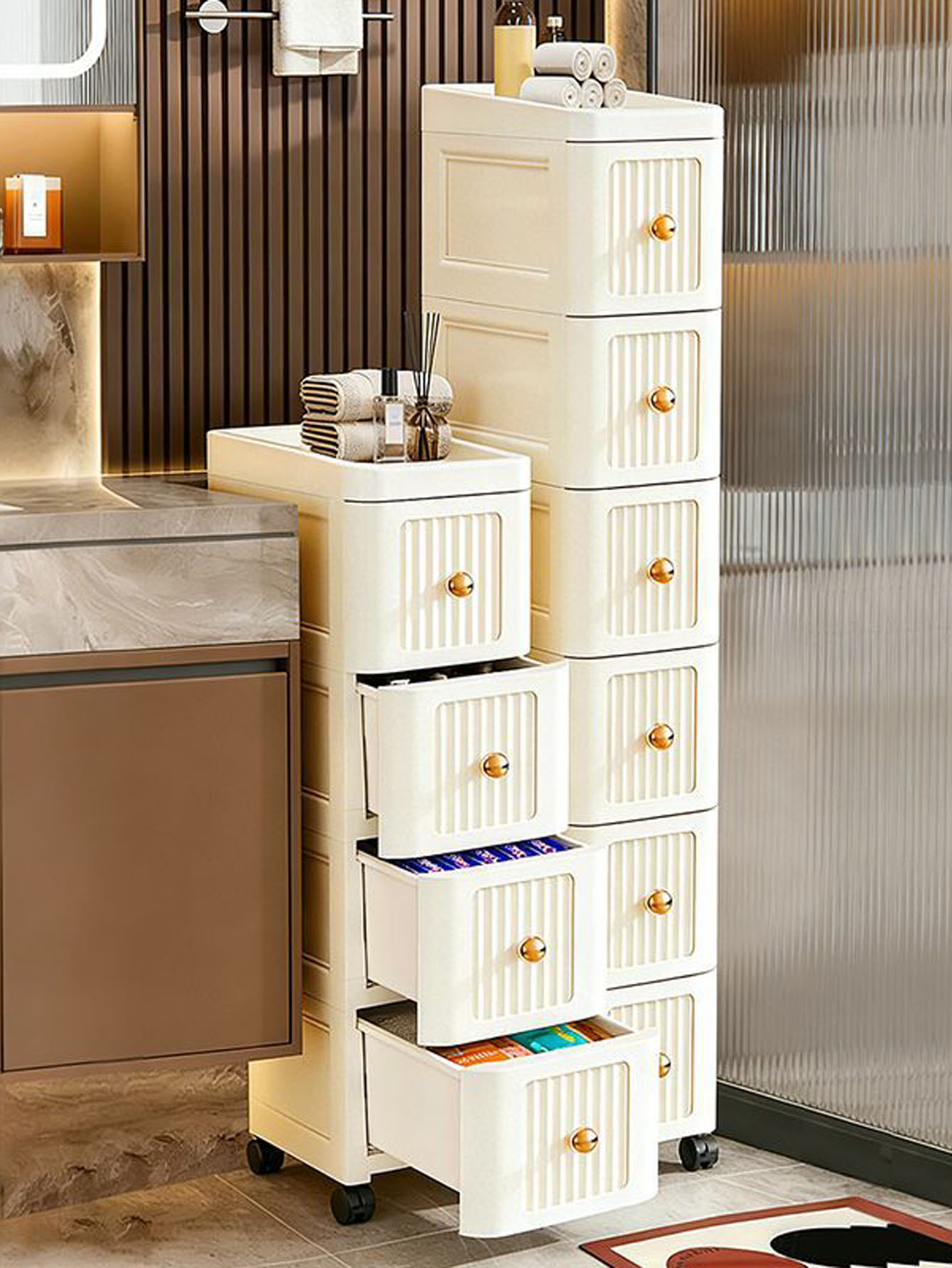 15CM 폭의 간격이 있는 수납장 – 주방 냉장고 및  - Storage 리뷰 및 가격
