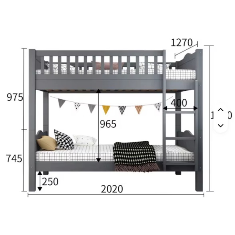 인기 판매 가구 더블 침대 어린이 이층 침대 솔리드 소 - Bunk Bed With Stairs And Slide 리뷰 및 가격