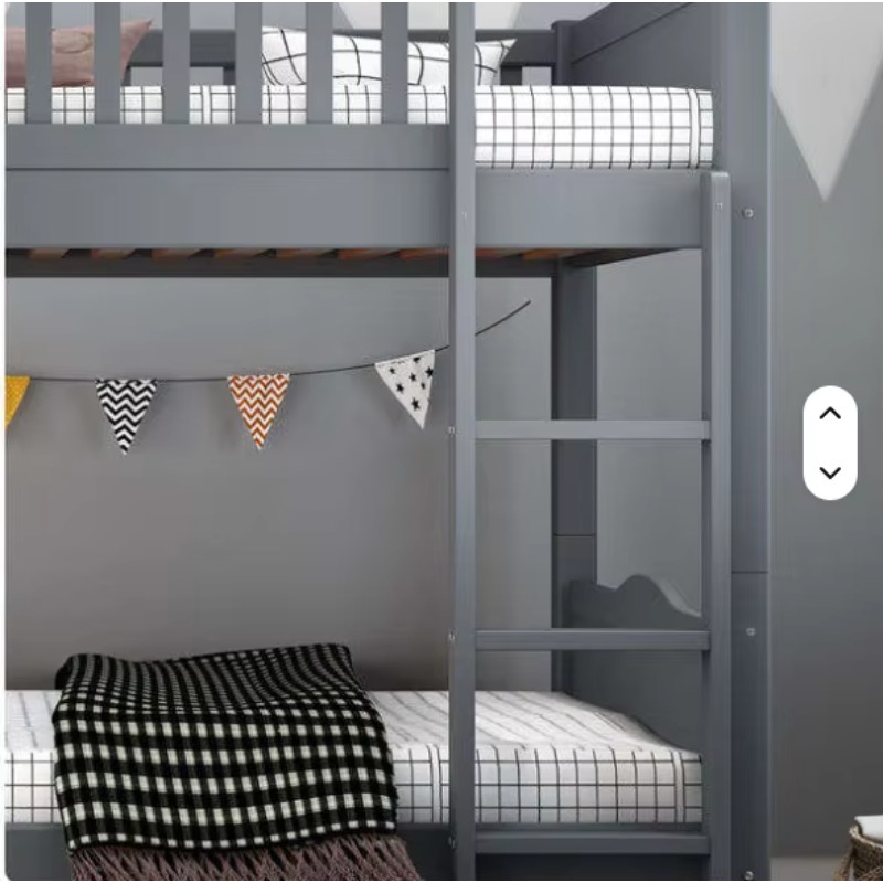 인기 판매 가구 더블 침대 어린이 이층 침대 솔리드 소 - Bunk Bed With Stairs And Slide 리뷰 및 가격