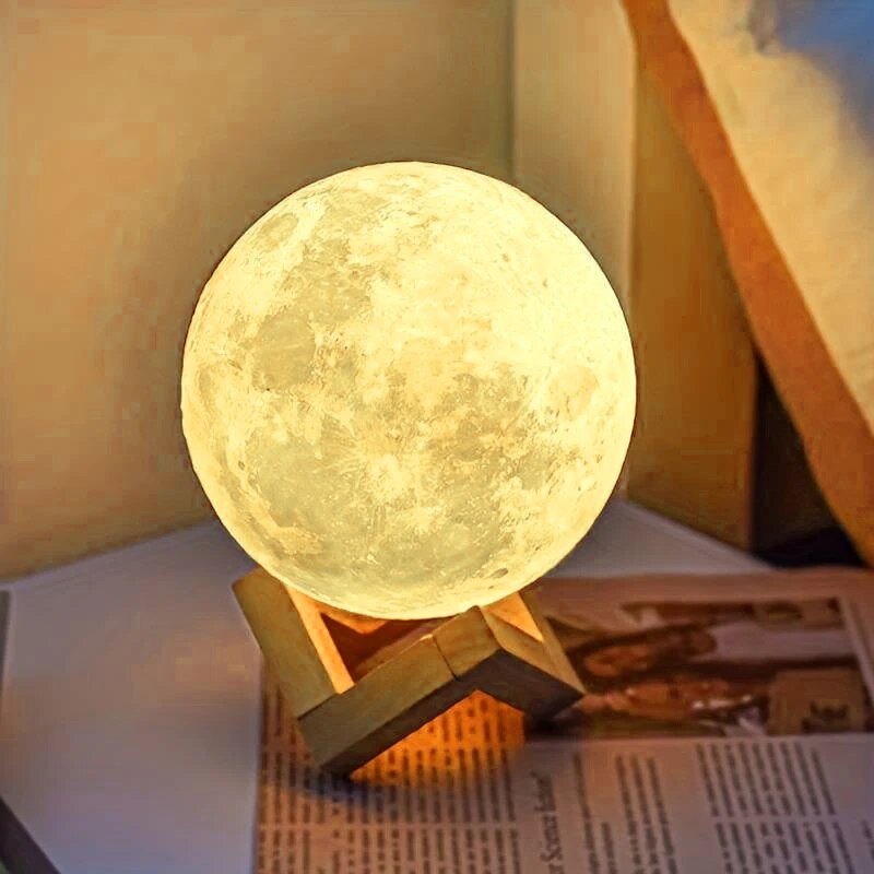 1 LED 달 조명, DIY 달 야간 조명, 소녀, 소 - Floating Nightstand With Led Light 리뷰 및 가격