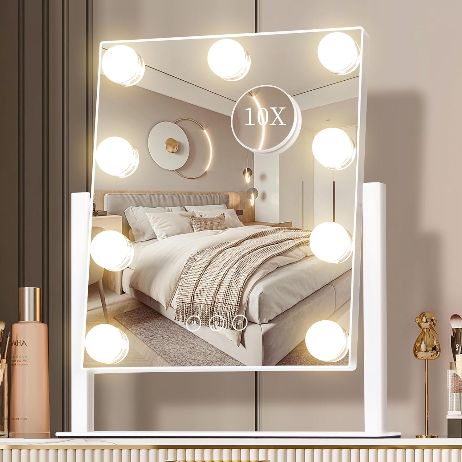 화장대 거울 조명 할리우드 메이크업 거울 LED 전구  - Dressing Table Vanity With Lighted Mirror 리뷰 및 가격
