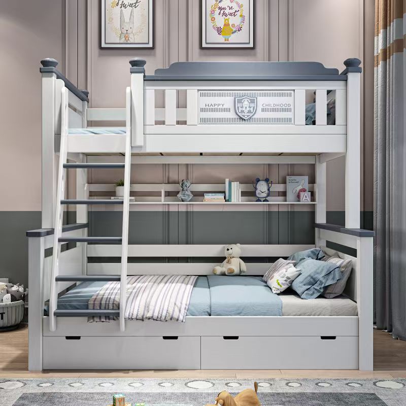 2025년형 저렴한 원목 어린이 침실 가구, 원목 이층 - Bunk Bed With Stairs And Slide 리뷰 및 가격