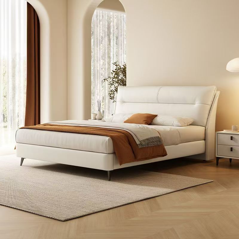 모던 럭셔리 가죽 소재 수납형 침대 프레임, 미니멀리스 - Gas Lift Storage Bed Hydraulic 리뷰 및 가격