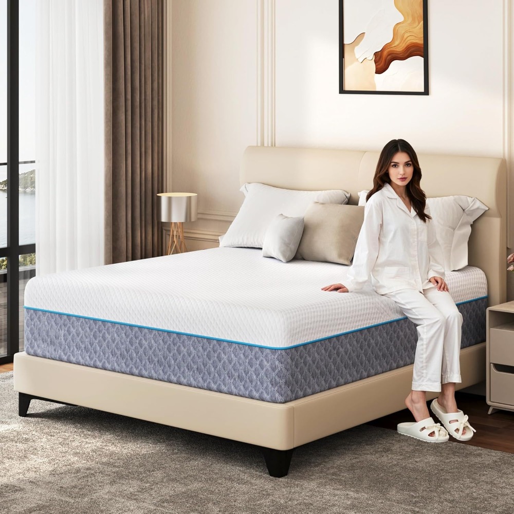 14인치 퀸 매트리스 인 박스, 젤 메모리폼 매트리스( - Memory Foam Mattress In A Box Queen 리뷰 및 가격