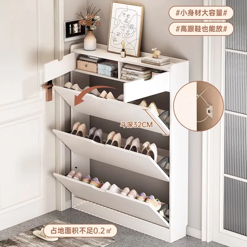 원목 코어 신발장 17cm 깊이 좁은 현관 신발 정리대 - Shoe Rack Cabinet Narrow Entryway 리뷰 및 가격