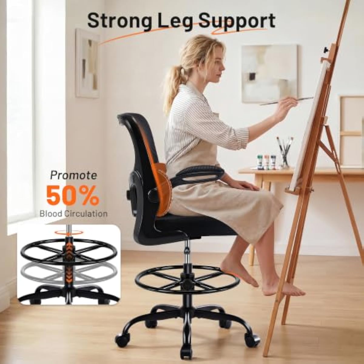인체공학적 디자인의 드래프팅 의자, 3D 메쉬 등받이  - Chairs 리뷰 및 가격