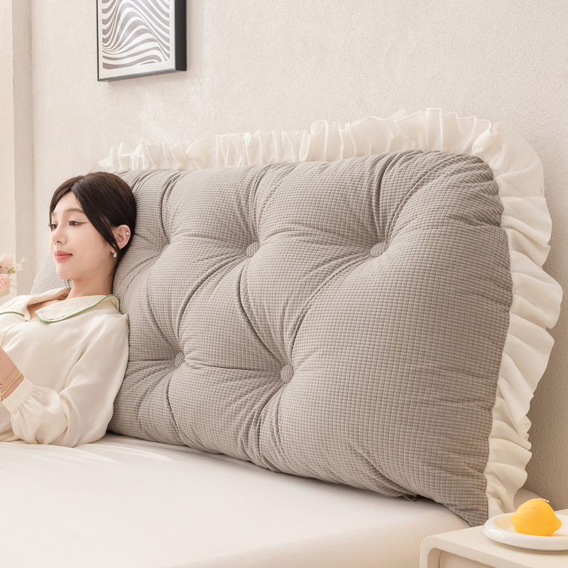 프릴 장식 헤드보드 베개 요추 지지대 등받이 쿠션 (기 - Headboard Cushion Backrest Tatami 리뷰 및 가격