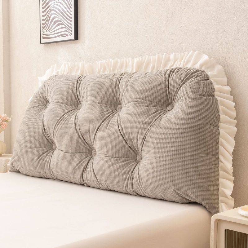 프릴 장식 헤드보드 베개 요추 지지대 등받이 쿠션 (기 - Headboard Cushion Backrest Tatami 리뷰 및 가격