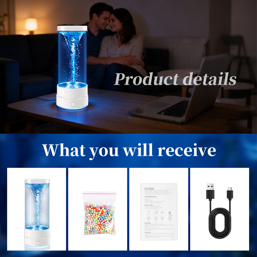 크리 에이 티브 LED 토네이도 나이트 라이트 USB  - Floating Nightstand With Led Light 리뷰 및 가격