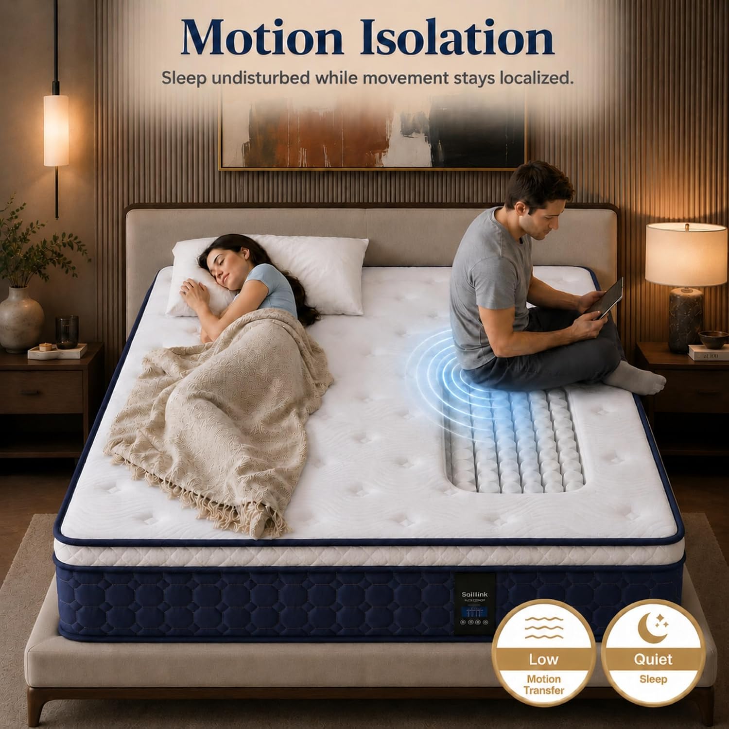 퀸 사이즈 매트리스, 14인치 하이브리드 매트리스 (박 - Memory Foam Mattress In A Box Queen 리뷰 및 가격