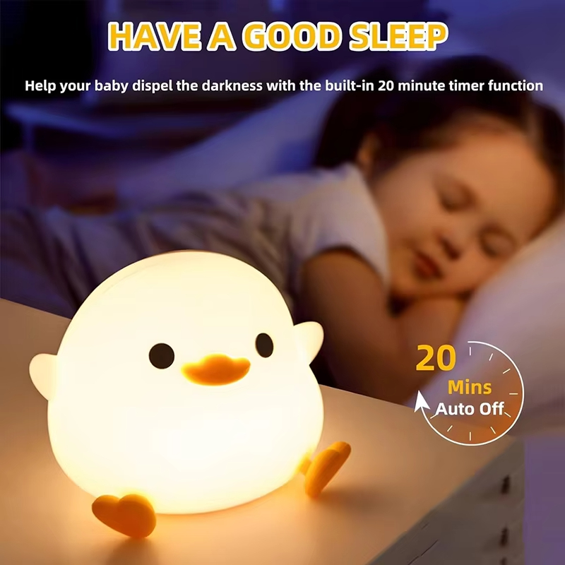 LED 야간 조명 귀여운 오리 만화 동물 어린이를위한  - Floating Nightstand With Led Light 리뷰 및 가격