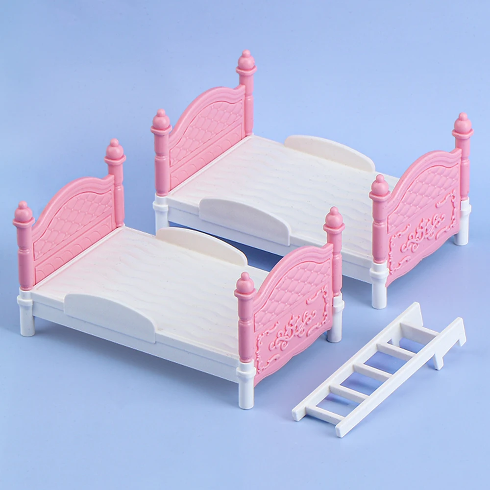 미니어처 인형 집 더블 침대 침실 장식 장난감 인형 집 - Bedroom Furniture 리뷰 및 가격