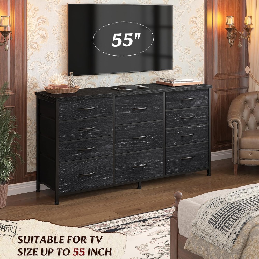 침실용 서랍장, 11개의 패브릭 서랍, 50~55인치  - Bedroom Furniture 리뷰 및 가격