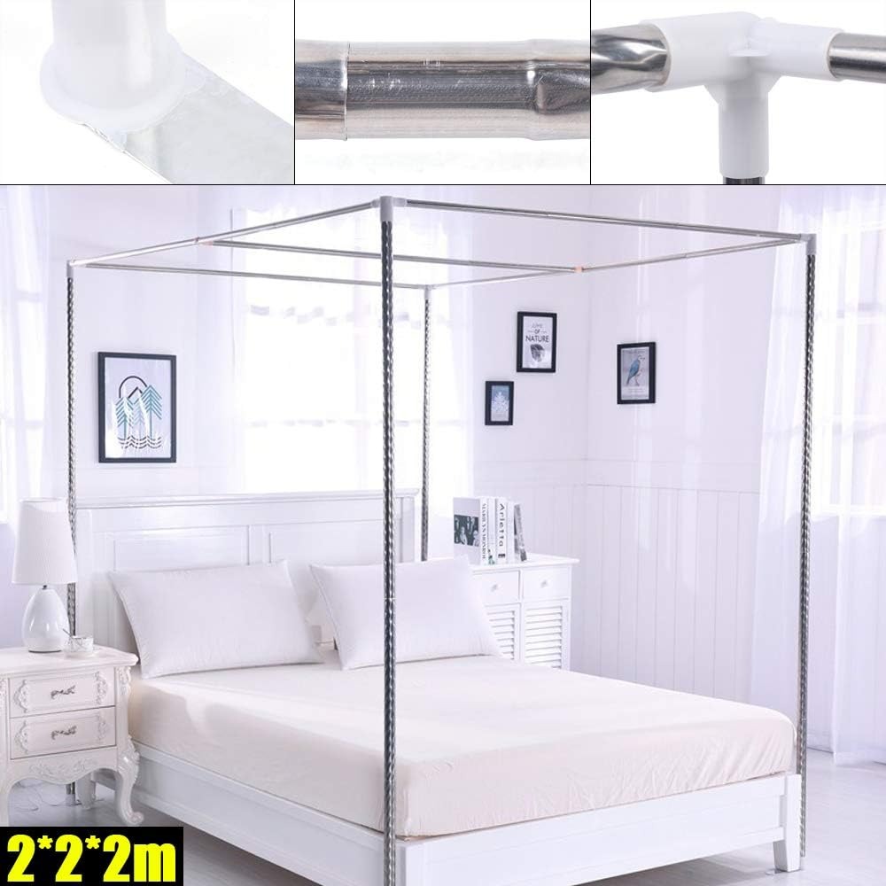 스테인리스 스틸 캐노피 침대 프레임 포스트 메탈 침대  - Canopy Bed Frame Metal Queen 리뷰 및 가격