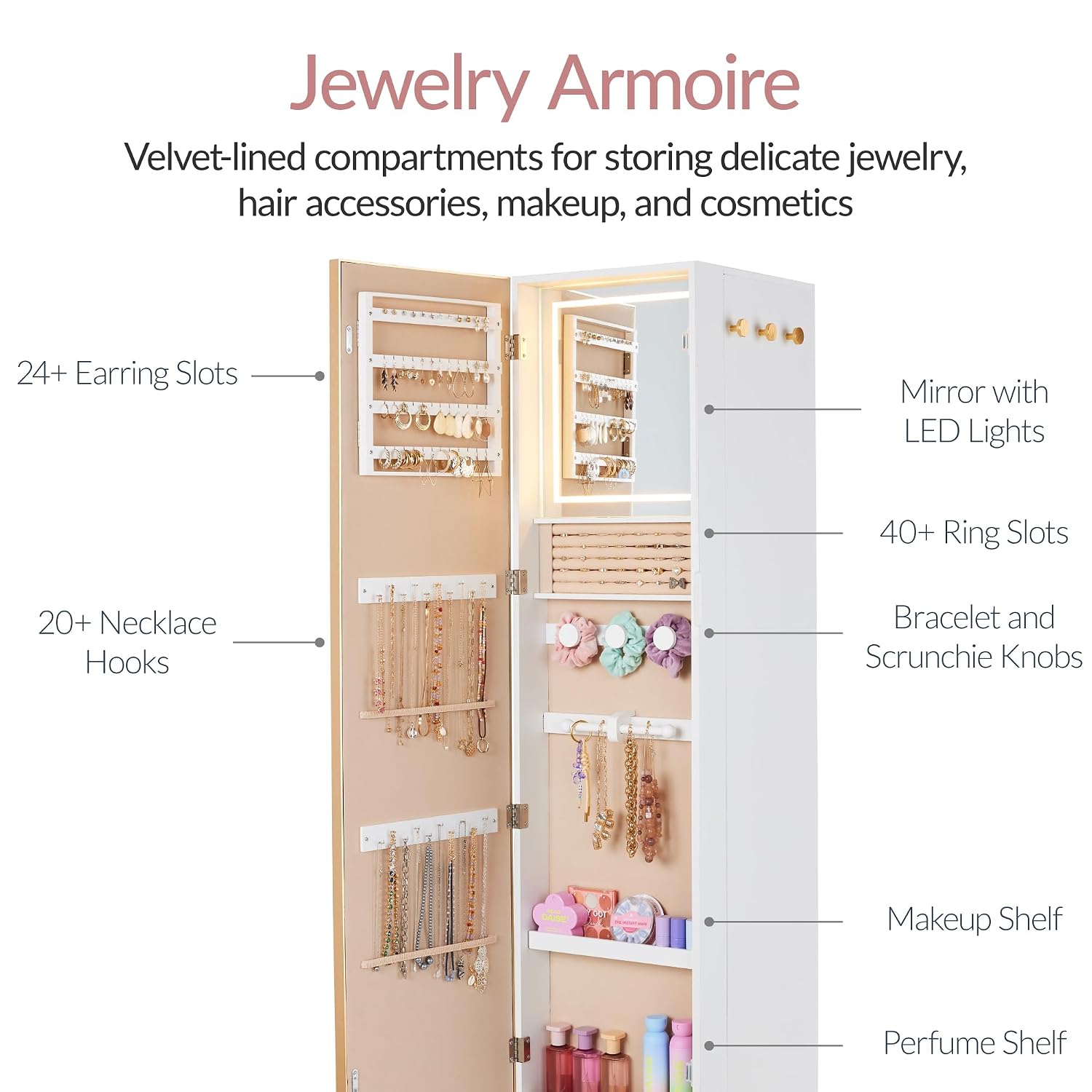 회전 거울과 수납장, 360도 회전식 쥬얼리 아르무아( - Full Length Mirror Jewelry Armoire 리뷰 및 가격
