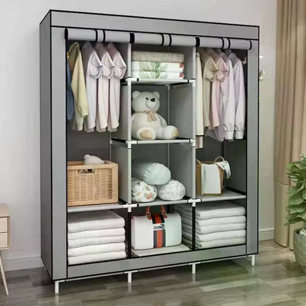 64인치 휴대용 커버형 부직포 옷장, 다기능 접이식 옷 - Wardrobe Closet Portable Fabric Cover 리뷰 및 가격